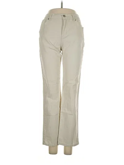 Pre-owned Gloria Vanderbilt Khaki Pant In Ivory