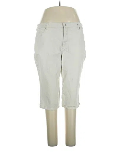 Pre-owned Gloria Vanderbilt Khaki Pant In Silver