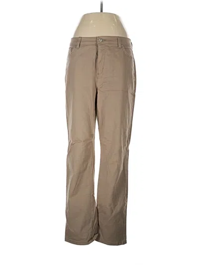 Pre-owned Gloria Vanderbilt Khaki Pant In Tan