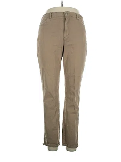 Pre-owned Gloria Vanderbilt Khaki Pant In Tan