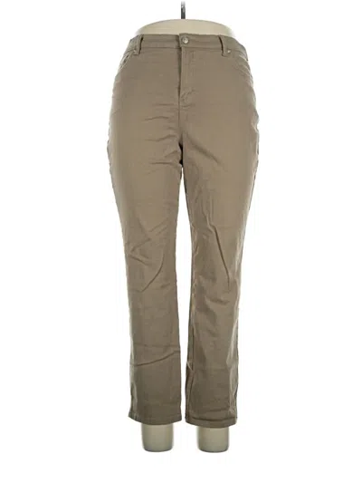 Pre-owned Gloria Vanderbilt Khaki Pant In Tan