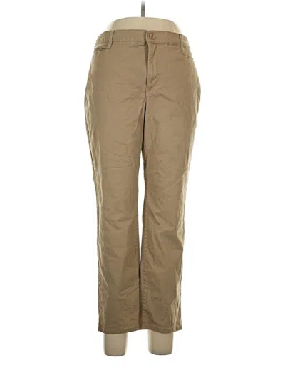 Pre-owned Gloria Vanderbilt Khaki Pant In Tan