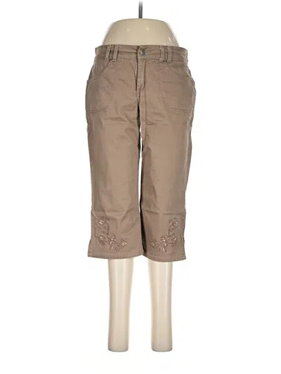 Pre-owned Gloria Vanderbilt Khaki Pant In Tan
