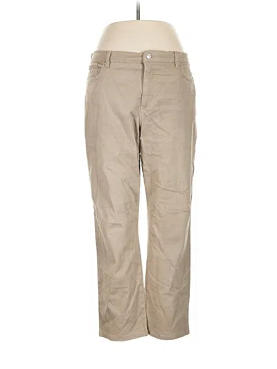 Pre-owned Gloria Vanderbilt Khaki Pant In Tan