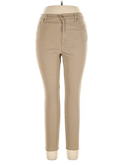 Pre-owned Gloria Vanderbilt Khaki Pant In Tan