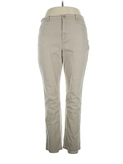 Pre-owned Gloria Vanderbilt Khaki Pant In Tan
