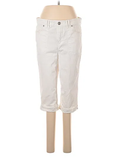 Pre-owned Gloria Vanderbilt Khaki Pant In White
