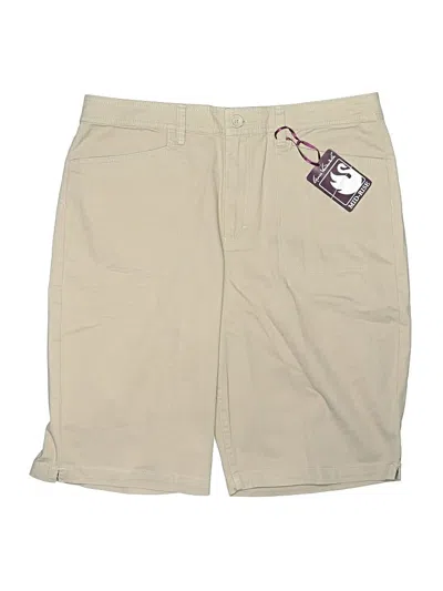 Pre-owned Gloria Vanderbilt Khaki Shorts In Brown