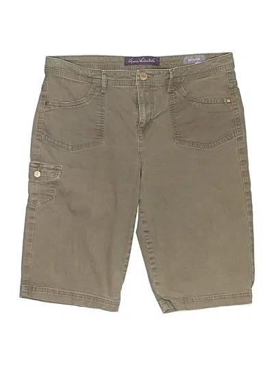 Pre-owned Gloria Vanderbilt Khaki Shorts In Brown