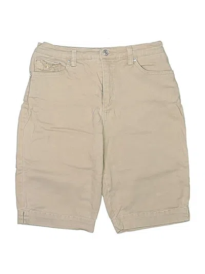Pre-owned Gloria Vanderbilt Khaki Shorts In Brown