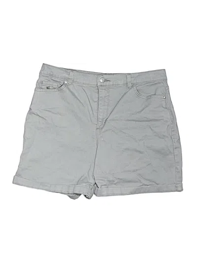 Pre-owned Gloria Vanderbilt Khaki Shorts In Gray