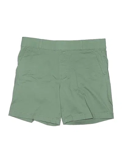 Pre-owned Gloria Vanderbilt Khaki Shorts In Green
