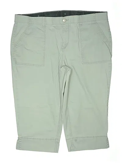 Pre-owned Gloria Vanderbilt Khaki Shorts In Green