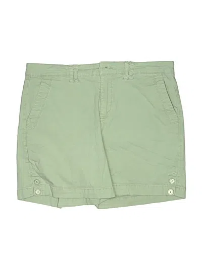 Pre-owned Gloria Vanderbilt Khaki Shorts In Green