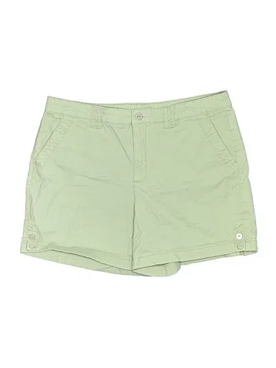 Pre-owned Gloria Vanderbilt Khaki Shorts In Green