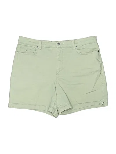 Pre-owned Gloria Vanderbilt Khaki Shorts In Green