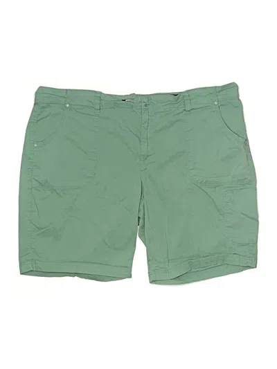 Pre-owned Gloria Vanderbilt Khaki Shorts In Green