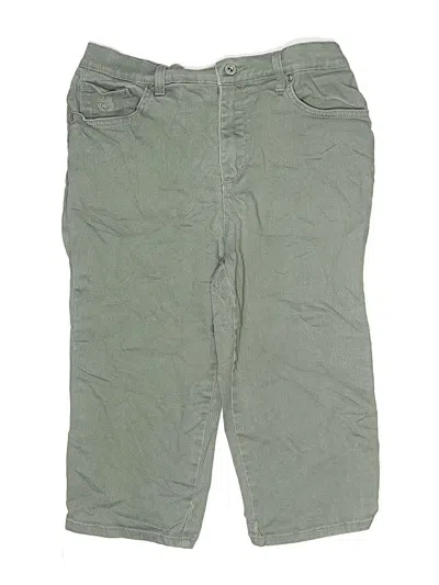 Pre-owned Gloria Vanderbilt Khaki Shorts In Green