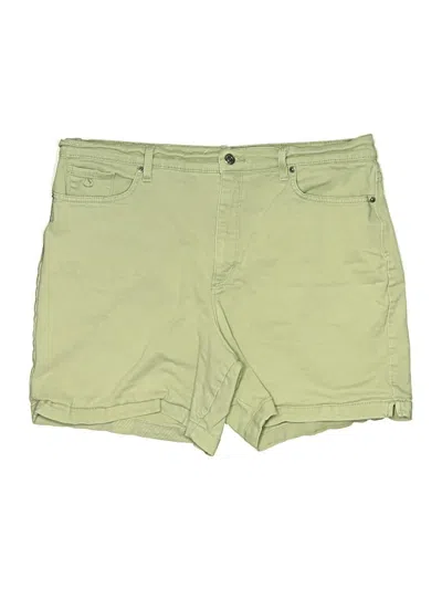 Pre-owned Gloria Vanderbilt Khaki Shorts In Green