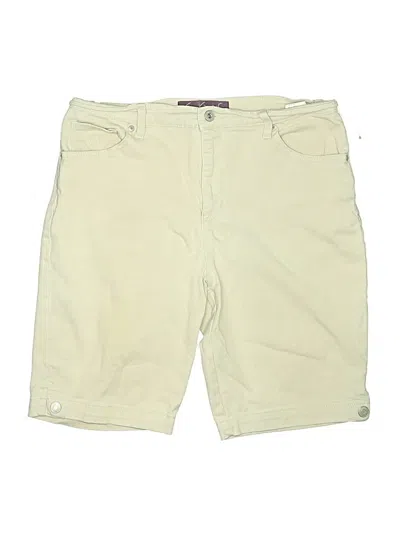 Pre-owned Gloria Vanderbilt Khaki Shorts In Green
