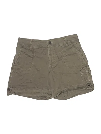 Pre-owned Gloria Vanderbilt Khaki Shorts In Green