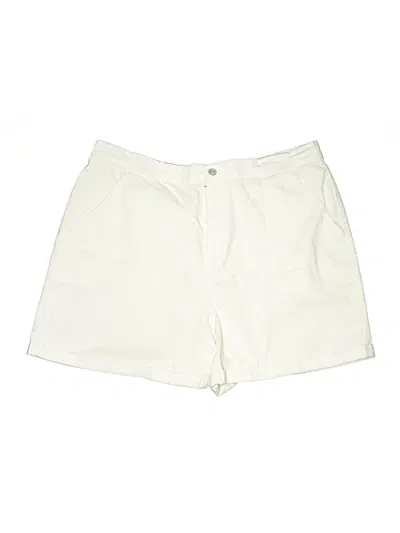 Pre-owned Gloria Vanderbilt Khaki Shorts In Ivory