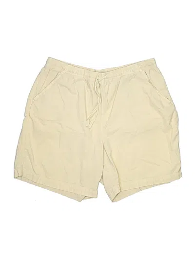 Pre-owned Gloria Vanderbilt Khaki Shorts In Ivory
