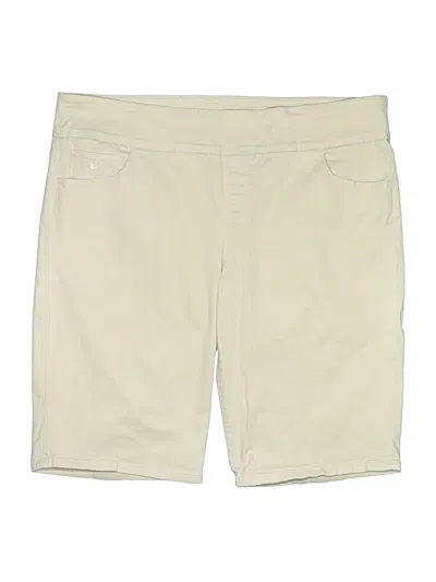 Pre-owned Gloria Vanderbilt Khaki Shorts In Ivory