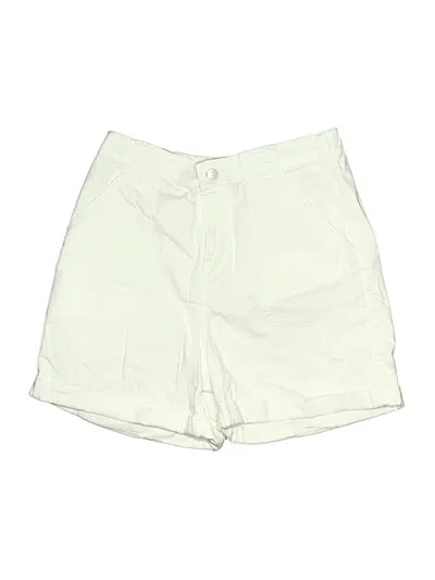 Pre-owned Gloria Vanderbilt Khaki Shorts In Ivory