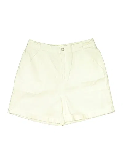Pre-owned Gloria Vanderbilt Khaki Shorts In Ivory