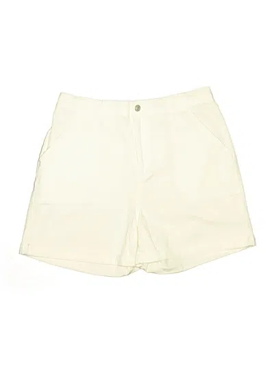 Pre-owned Gloria Vanderbilt Khaki Shorts In Ivory