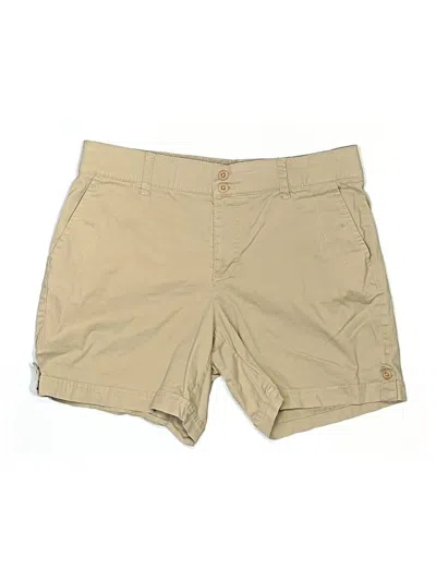 Pre-owned Gloria Vanderbilt Khaki Shorts In Tan