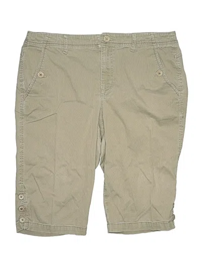 Pre-owned Gloria Vanderbilt Khaki Shorts In Tan