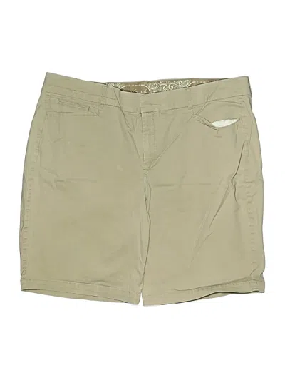 Pre-owned Gloria Vanderbilt Khaki Shorts In Tan