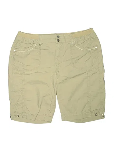 Pre-owned Gloria Vanderbilt Khaki Shorts In Tan