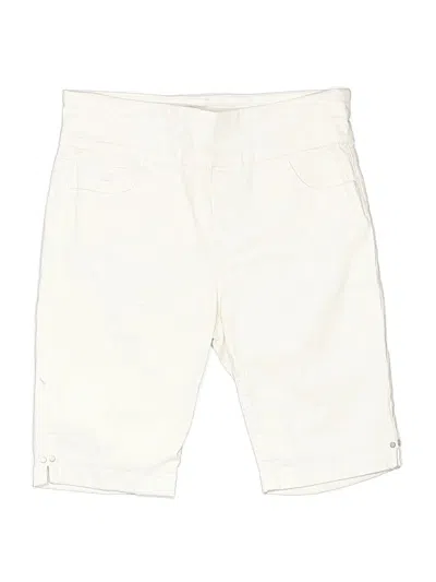 Pre-owned Gloria Vanderbilt Khaki Shorts In White