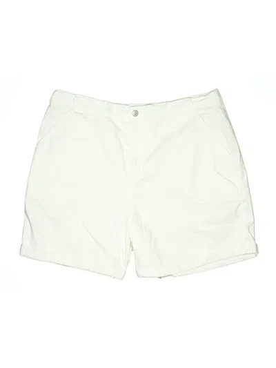 Pre-owned Gloria Vanderbilt Khaki Shorts In White