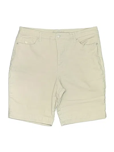 Pre-owned Gloria Vanderbilt Khaki Shorts In White