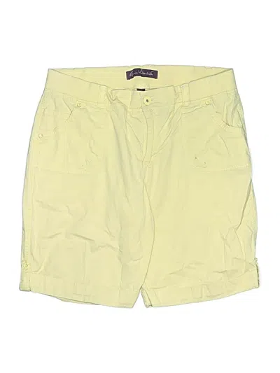 Pre-owned Gloria Vanderbilt Khaki Shorts In Yellow