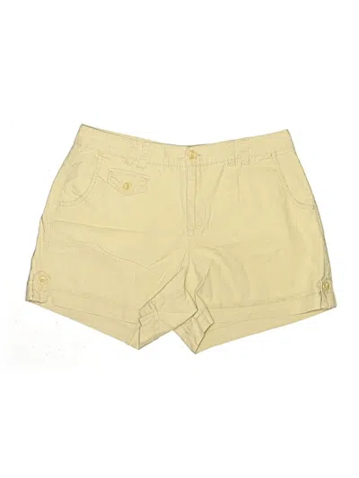 Pre-owned Gloria Vanderbilt Khaki Shorts In Yellow