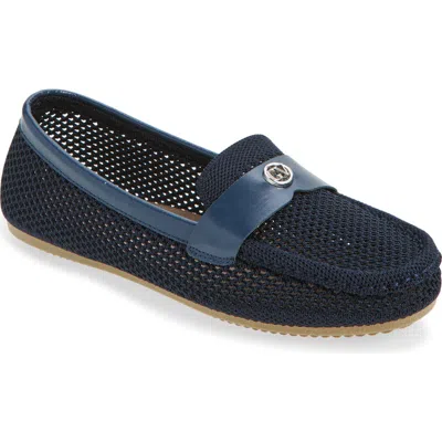 Gloria Vanderbilt Knit Penny Loafer In Blue