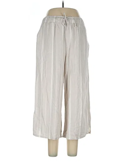Pre-owned Gloria Vanderbilt Linen Pants In Silver