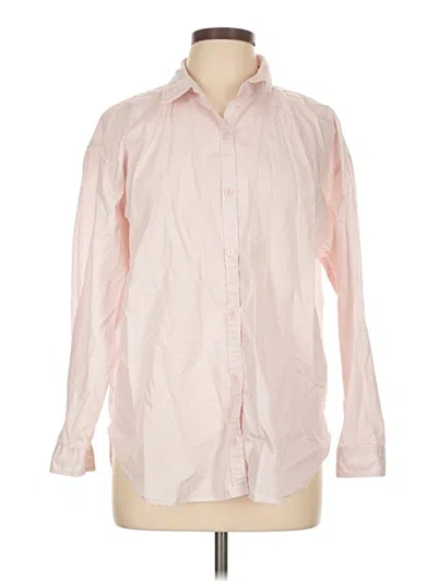 Pre-owned Gloria Vanderbilt Long Sleeve Button Down Shirt In Pink