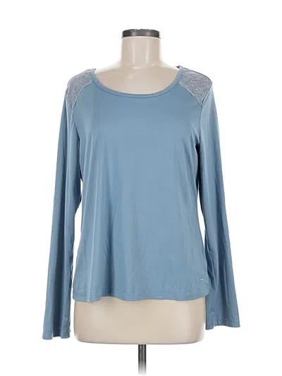 Pre-owned Gloria Vanderbilt Long Sleeve T-shirt In Blue