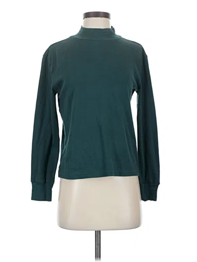 Pre-owned Gloria Vanderbilt Long Sleeve Turtleneck In Blue