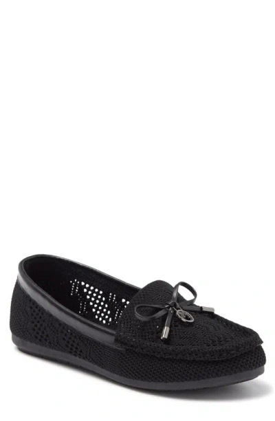 Gloria Vanderbilt Women's Rita Knit Slip On Flats In Black