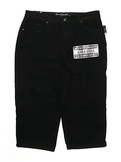 Gloria Vanderbilt Overall Shorts In Black