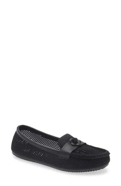 Gloria Vanderbilt Penelope Floral Knit Loafer In Black