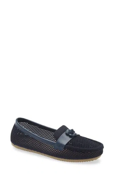 Gloria Vanderbilt Penelope Floral Knit Loafer In Blue