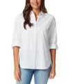 GLORIA VANDERBILT PETITE AMANDA COTTON BUTTON-FRONT SHIRT